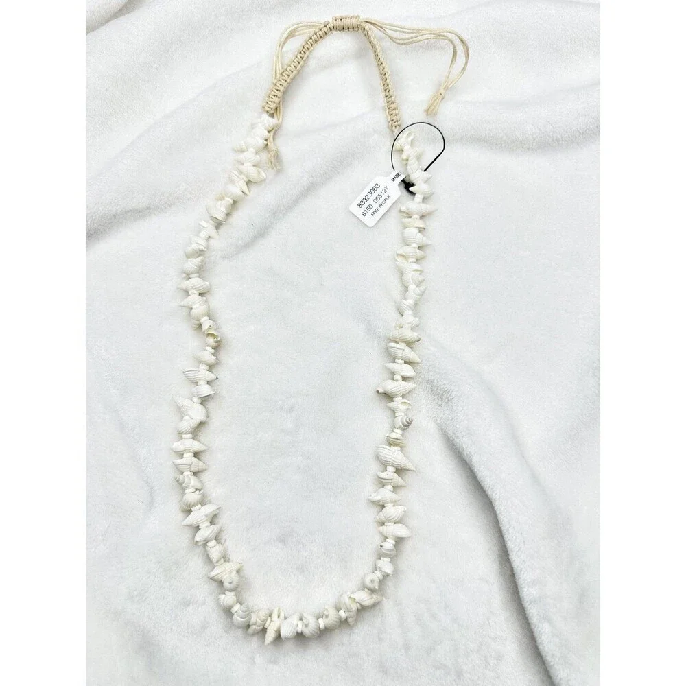 NEW Free People Necklace Natural Coastal Sea Cruise Miami Shell Bohemian Beach